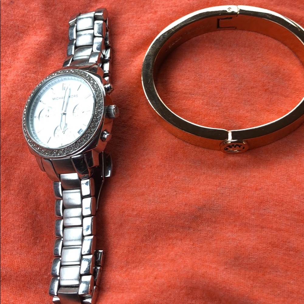 Michael Kors watch and bracelet